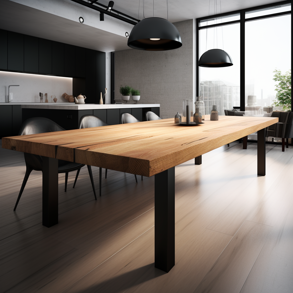 Noga metalowa do stołu z regulacją wysokości 73 cm profil 40x40 1 szt. loft industrial - obrazek 10