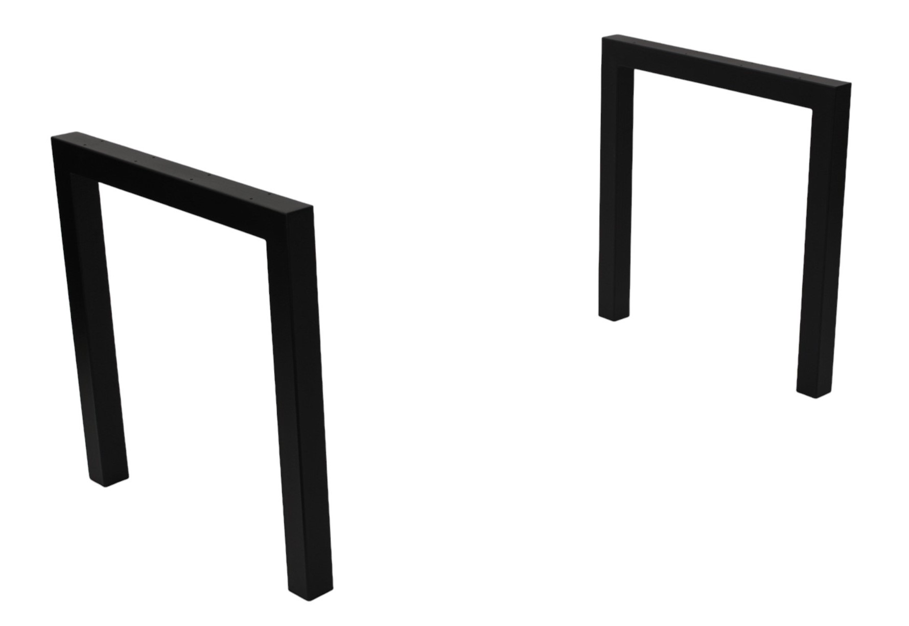 Noga metalowa do stołu loft 70 x 72 cm profil 60x60 Stelaż - obrazek 2