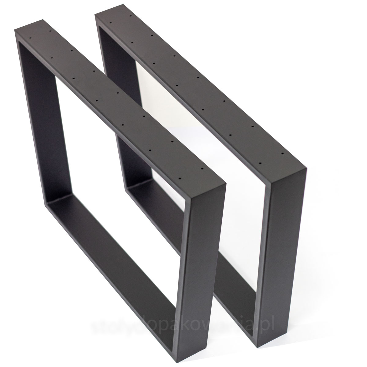 Noga metalowa do stołu loft industrial 72,5 x 50 cm profil 80x20 trapez - obrazek 4