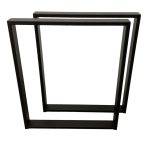 Nogi metalowe do stołu loft 50 x 72 cm profil 60x20 PROSTOKĄT